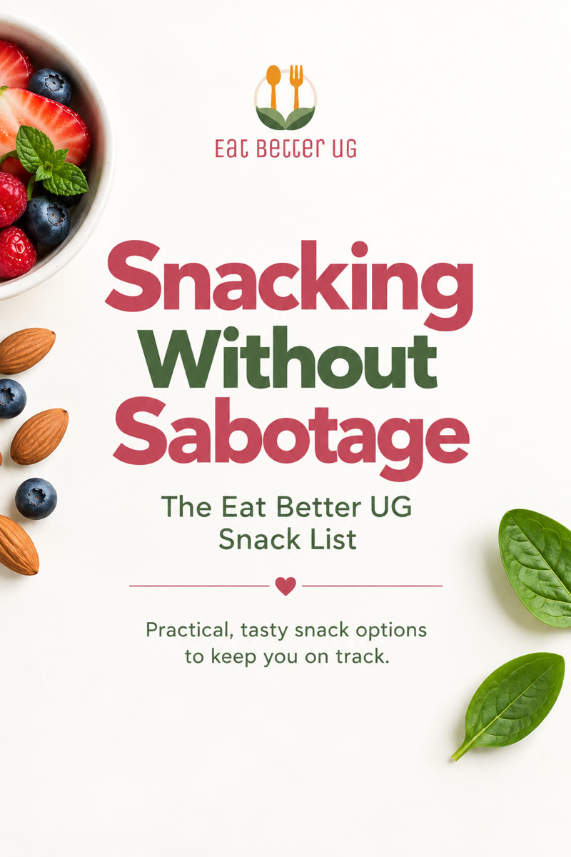 Snacking Without Sabotage: The Eat Better UG Snack List guide cover